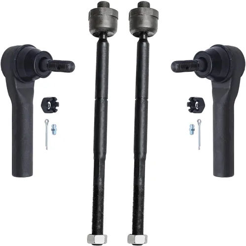 Miniatura 81 de Detroit Axle - 4 barras de acoplamiento delanteras para Kia Forte Koup 14-17, 14-18 Forte Forte5, 4 extremos de barra de acoplamiento exteriores e