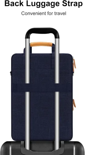 Miniatura 6 de MOSISO 360 Protective Laptop Bag, Computer Bag, Laptop Shoulder Bag with Trolley Sleeve&Front Pockets