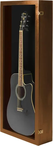 Miniatura 18 de PENNZONI Vitrina de guitarra acústica - Estuche acrílico para guitarra acústica - Soporte de pared para guitarra hecha de marco de madera dura