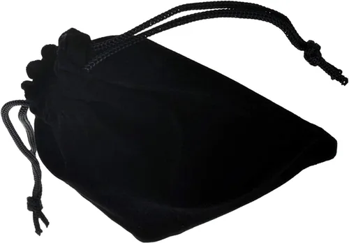 Miniatura 8 de Cyber-Deals Juego de dados de piel sintética negra con forro de fieltro negro de felpa + dados de metal de aleación de zinc de 0.630 pulgadas, caja