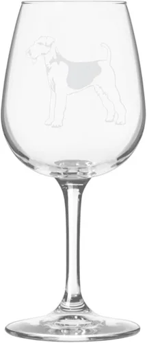 Miniatura 159 de Copa de vino de 12.75 onzas con diseño de perro grabado