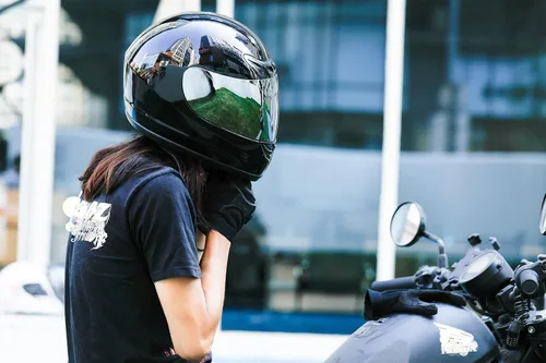 Miniatura 6 de TCMT - Casco para adultos, negro brillante, de cara completa, para calle, bicicleta de tierra, ATV, motocicleta todoterreno, motocross, aprobado por