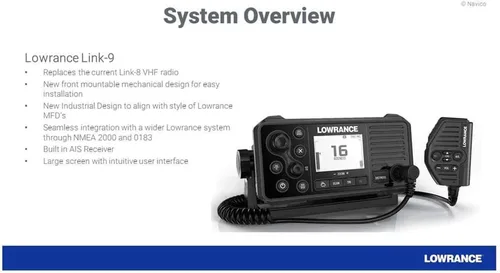 Miniatura 4 de Lowrance - Radio marítima VHF, DSC, AIS-RX, Link-9
