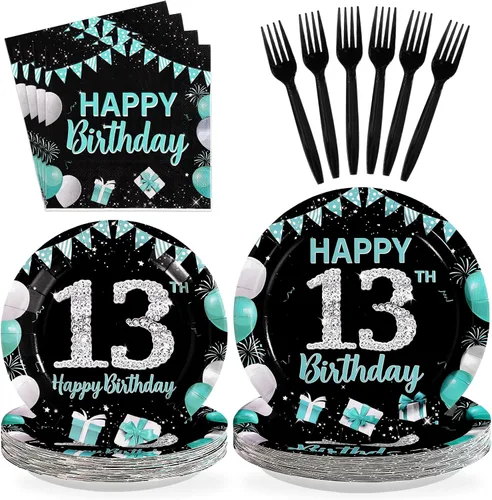 Miniatura 9 de 96 piezas de decoraciones de fiesta de cumpleaños de cristal, con gemas moradas, platos y servilletas de diamante, juegos de vajilla de geología