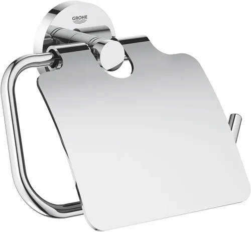 Miniatura 10 de GROHE 40689001 Essentials - Soporte para papel higiénico montado en la pared, color cromado Starlight Estrella Cromo Claro