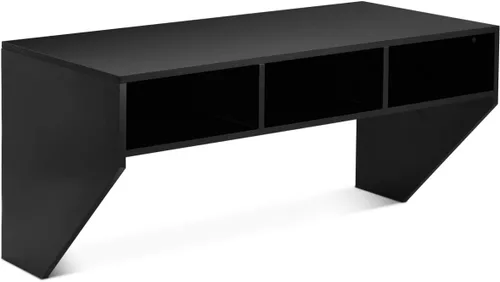 Miniatura 7 de BestComfort Mueble de escritorio montado en la pared, mesa flotante para computadora portátil de 42.5 pulgadas, escritorio de escritorio colgante