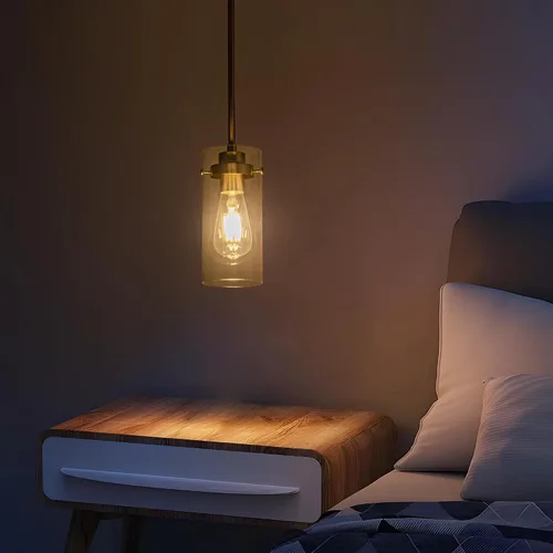 Miniatura 9 de Lámpara colgante, luces de cocina colgantes de techo, accesorios de iluminación de cocina con acabado de níquel cepillado, iluminación colgante