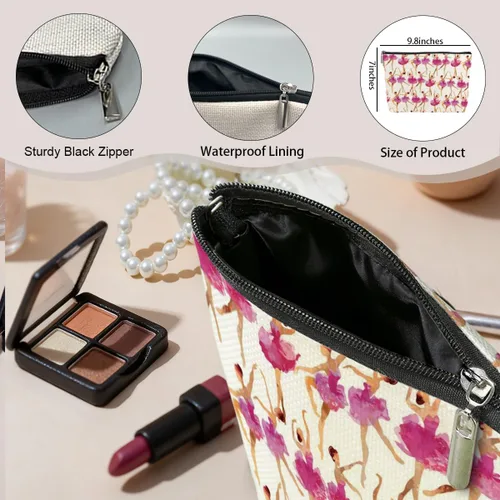 Miniatura 2 de jeilink Girl Loves Dance - Bolsa de maquillaje para bailar, regalo divertido para amantes del ballet, regalos elegantes para bailar, mujeres