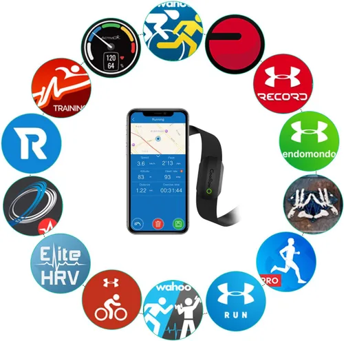 Miniatura 7 de COOSPO Bluetooth Heart Rate Monitor Chest Strap H808S, ANT+ BLE HR Monitor Chest, HRM IP67 Waterproof, 300H
