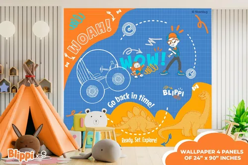Miniatura 6 de EGD Blippi Kids Wallpaper X Blippi Series - Colección Prime - Mural temático para diseño de interiores (EGDBLI013)