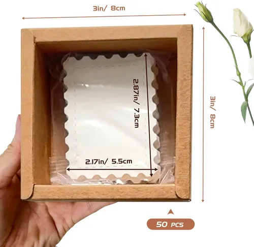 Miniatura 5 de Tarjetas creativas de papel de acuarela, pulpa de algodón de 10.58 oz/m², grano fino y bordes de cubierta, 50 tarjetas comerciales de artistas de 2