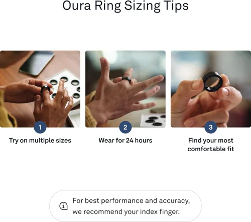 Miniatura 7 de Oura Ring Gen3 Heritage - Anillo inteligente, seguimiento del sueño, frecuencia cardíaca, rastreador de actividad física, 5-7 días de duración