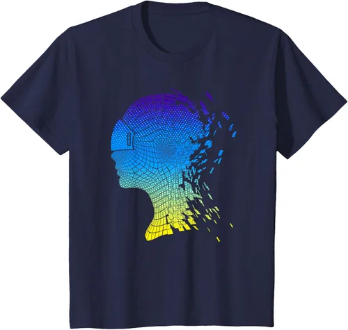 Miniatura 19 de Camiseta con diseño de auriculares de realidad virtual de VR Fans, Negro, S
