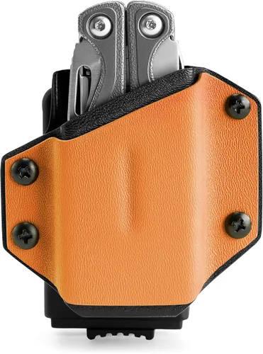 Miniatura 12 de TACTICAL GEEK TX1 - Funda multiherramienta EDC, funda ajustable con clip trasero para cinturón, multiherramienta no incluida (negro)