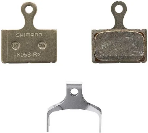 Miniatura 2 de Shimano K05S-RX almohadillas de disco y resorte, parte trasera de acero, resina, negro