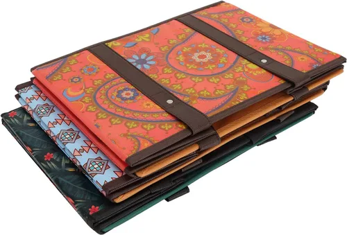 Miniatura 5 de Foraineam Juego de bolsas reutilizables para comestibles, bolsas de compras plegables y resistentes con fondo reforzado Multicolor / paquete de 3