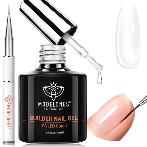 Miniatura 21 de Modelones - Capa superior y capa base de esmalte de gel de 15 ml, 0.5 fl oz, juego de actualización súper brillante, sin ácido, sin necesidad