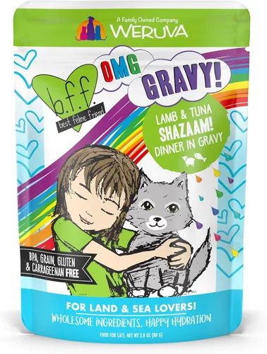 Miniatura 30 de Weruva latas de comida húmeda para gatos sin granos y bolsas B.F.F. (Best Feline Friend), Púrpura