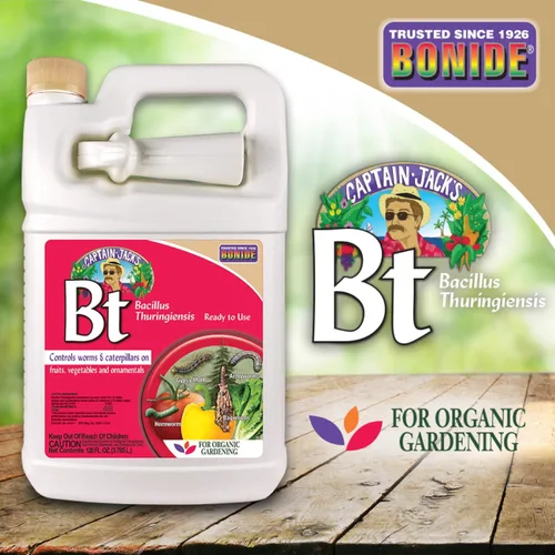 Miniatura 8 de Bonide Captain Jack's Thuricide BT, 128 oz listo para usar con rociador, mata gusanos y orugas en el jardín del hogar, para jardinería orgánica