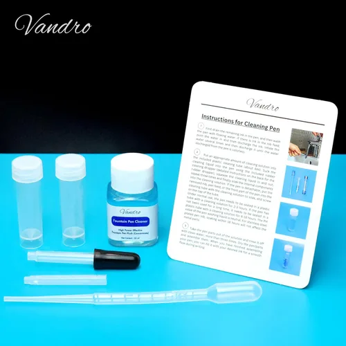 Miniatura 2 de Vandro Kit de limpieza de pluma estilográfica, solución de descarga de pluma estilográfica de alta potencia con accesorios