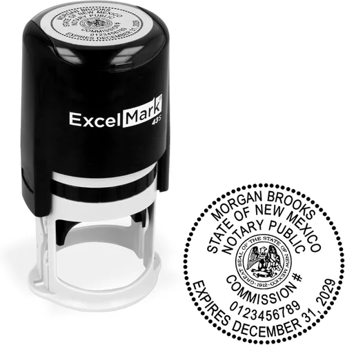 Miniatura 10 de ExcelMark Sello de notario para todos los 50 estados - Sello oficial del estado - Wisconsin - Redondo