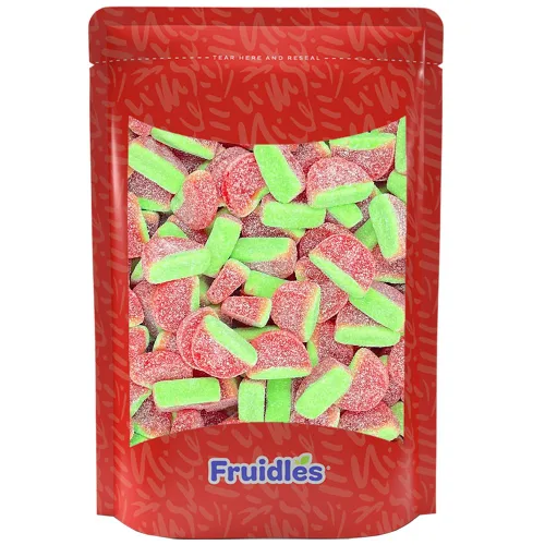 Miniatura 8 de Fruidles Gomitas de sandía en rodajas de caramelo, deliciosas gomitas con sabor a frutas recubiertas de azúcar (1 libra)
