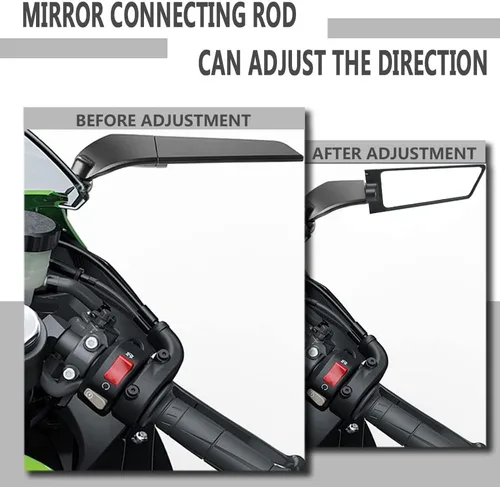 Miniatura 3 de Para Suzuki GSXR 600 750 1000 GSX1300R GSX650F GSX-R motocicleta ajustable giratorio espejo retrovisor modificado viento ala espejo retrovisor