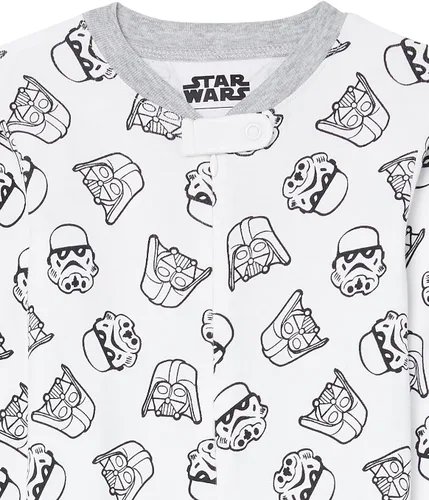 Miniatura 3 de Tienda Essentials Disney L Marvel L Star Wars - Pijama unisex para niños pequeños y bebés con pies de algodón paquete múltiple