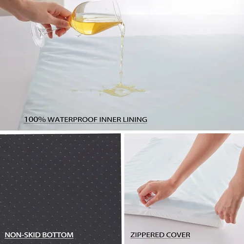 Miniatura 5 de WATANIYA PET Cama grande de espuma viscoelástica para perros, cama ortopédica para perros con espuma de gel refrescante, forro impermeable y funda