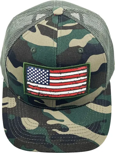 Miniatura 196 de KBETHOS Tactical Operator Collection USA Fishing Mesh Ballcap Flag Patch America Outdoors Trucker Baseball Cap