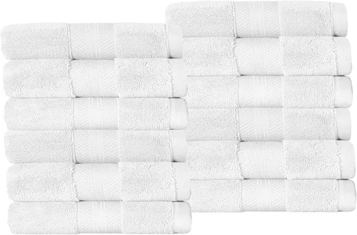 Miniatura 126 de Superior Juego de toallas de algodón turco de 9 piezas, 3 toallas de baño, 3 manos, 3 toallas faciales para el hogar, artículos esenciales de baño