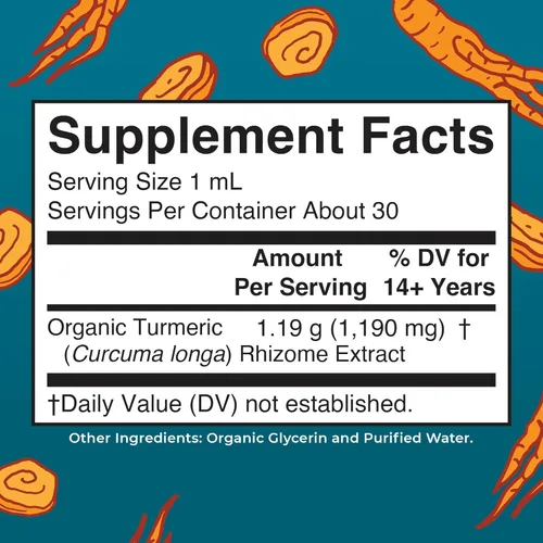 Miniatura 2 de MaryRuth Organics Extracto líquido de cúrcuma orgánica, sin azúcar, orgánico por la USDA, suplemento de cúrcuma orgánica, sin OMG, sin gluten