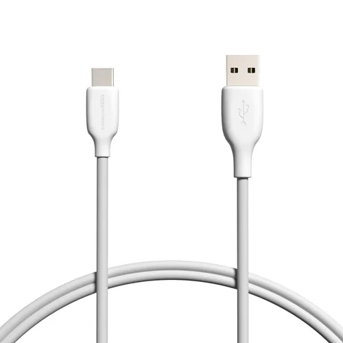 Amazon Basics, Cable de carga rápida USB-C a USB-A 2.0 y transferencia de datos, velocidad de 480 Mbps, certificado USB-IF, para Apple iPhone 16/15,
