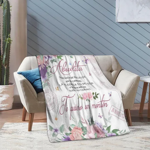 Miniatura 9 de Regalos de Abuela en español, manta de abbuelita de 60 x 50 pulgadas, regalos para abuelo en español, regalos para abuela en español, regalo