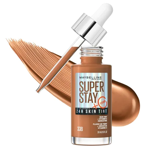 Miniatura 23 de Maybelline Super Stay Up - Tinte para piel de hasta 24 horas, base radiante de cobertura ligera a media, maquillaje infundido con vitamina C, 102, 1