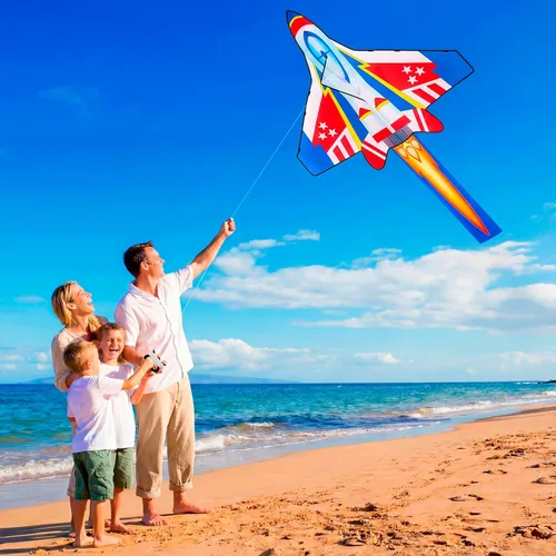 Miniatura 4 de JOYIN Cometa de playa grande para juegos y actividades al aire libre
