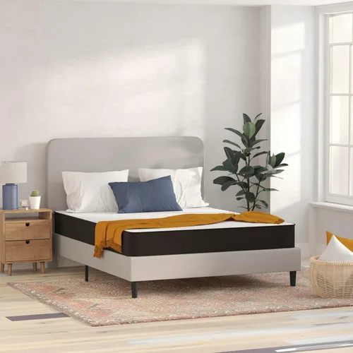 Miniatura 15 de Flash Furniture Capri Comfort Sleep - Colchón híbrido de resortes interiores y espuma de 6 pulgadas en una caja, colchón híbrido de resortes