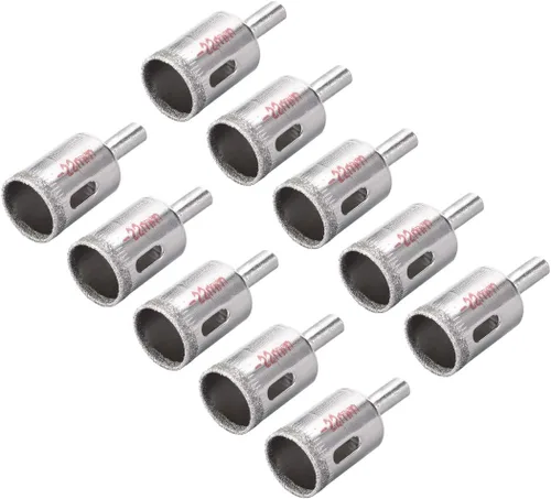 Miniatura 16 de uxcell Brocas de diamante de 0.157 in, sierras de agujero para azulejos de vidrio, porcelana, mármol, botellas de cerámica, ollas de ladrillo