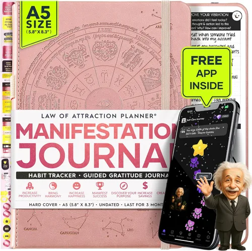 Miniatura 11 de Diario de manifestación – Diario de manifestación y cuidado personal de 5 minutos Agenda diaria sin fecha de 90 días para positividad, Vainilla