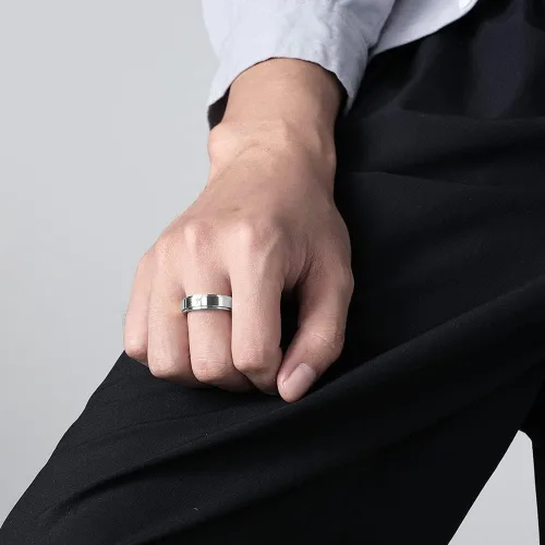 Miniatura 2 de Anillos de banda giratoria para aliviar el estrés y la ansiedad con diseño de Jesucristo para hombres mujeres niñas niños y niñas para la ansiedad