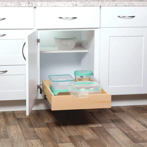 Miniatura 2 de Knape & Vogt RS-WMUB-17-WD - Caja de cajones de madera extraíble de 5 pulgadas de alto x 18 pulgadas de ancho x 22 pulgadas de profundidad