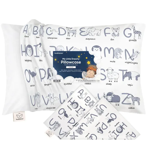 Miniatura 14 de KeaBabies Funda de almohada para niños pequeños de 13 x 18 pulgadas, funda de almohada de algodón orgánico para niños, niñas, funda de algodón suave