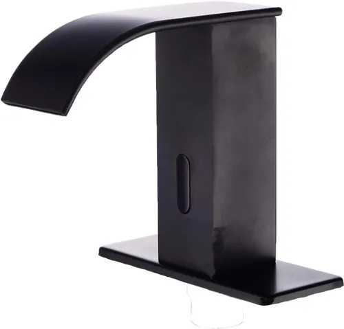 Grifo automático de lavabo de baño sin contacto, sensor activado por movimiento, cuerpo cuadrado, mezclador de agua manos libres, ORB