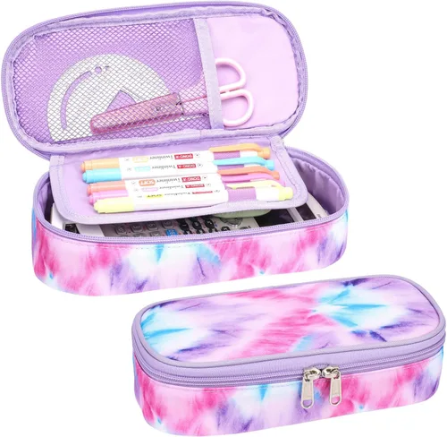 Miniatura 15 de Bagseri Pencil Case for Kids - Expandable Pencil Case for Boys Pencil Pouch Pencil Box Organizer Cute Pencil Bag for Student School, Black Football