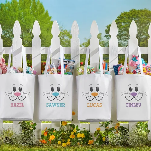 Miniatura 2 de Let's Make Memories Bolsas personalizadas para golosinas de Pascua - Bolsas de caza de huevos