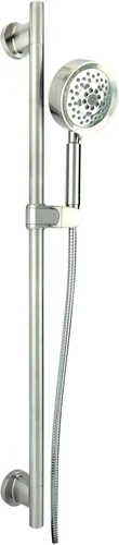 Miniatura 5 de Gerber Barra deslizante Versa de plomería con ducha de mano Parma Bronce cepillado