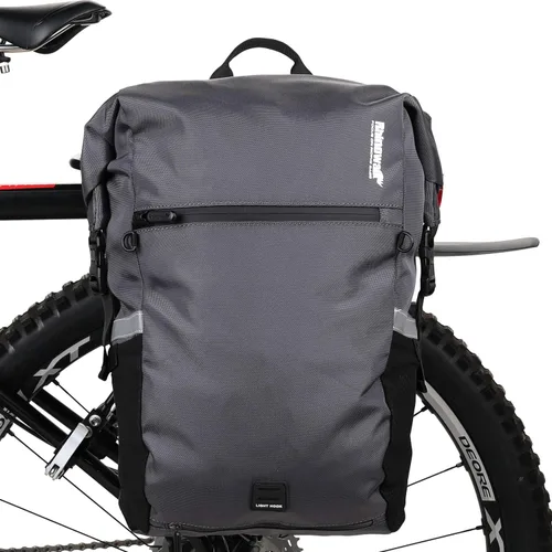 Miniatura 9 de Rhinowalk Bolsa de Bicicleta Impermeable Bolsa de Alforja Convertible - 2 en 1 Bolsa de Sillín para Bicicleta Bolsa de Hombro Bolsa de Alforja