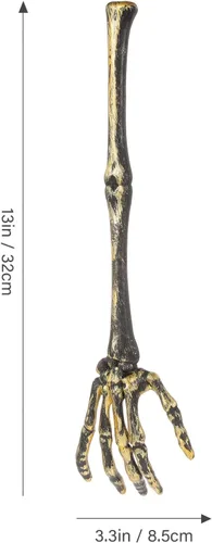 Miniatura 6 de Abaodam 1 juego de 4 pinzas de plástico plateado para ensalada, tenedores para servir, cucharas: cubiertos de Halloween, utensilios para servir