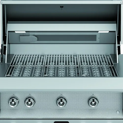 Miniatura 2 de Hestan Parrilla integrada de gas natural de 58000 BTU de 30 pulgadas de ancho con sistema de quemador enrejado, quemadores infrarrojos y asador