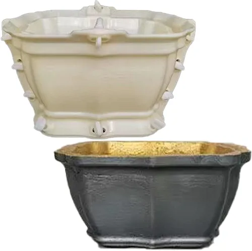 Miniatura 7 de Molde para Maceta de Hormigón EAIVENY - Molde Grande para Maceta de Flores para Decoración de Jardín, 7.48 * 7.48 * 8.66 Pulgadas